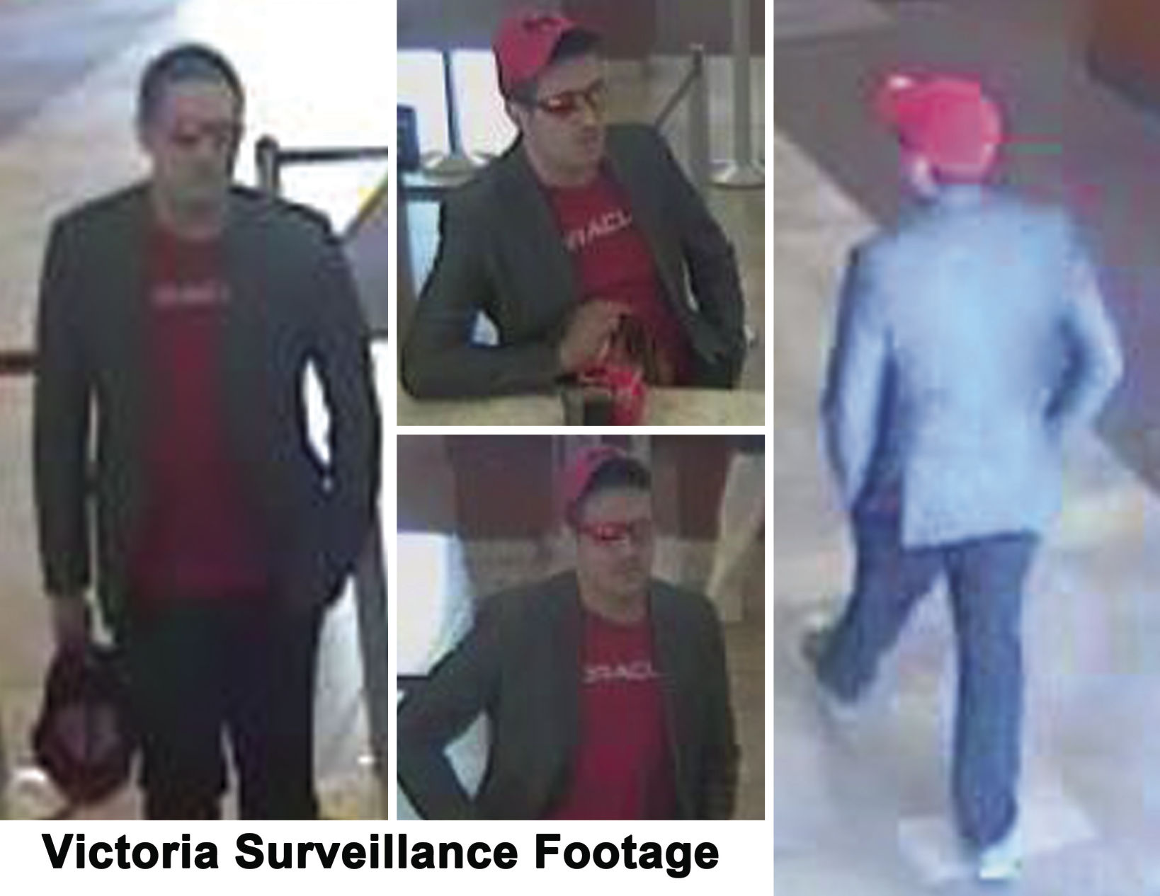 Surveillance footage from Wells Fargo robbery in Victoria